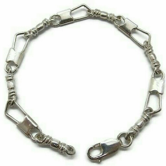 Twins Jewelry Jewelry - Fishers of Men Acts Sterling Silver Bracelet Regular Link 7.5 in